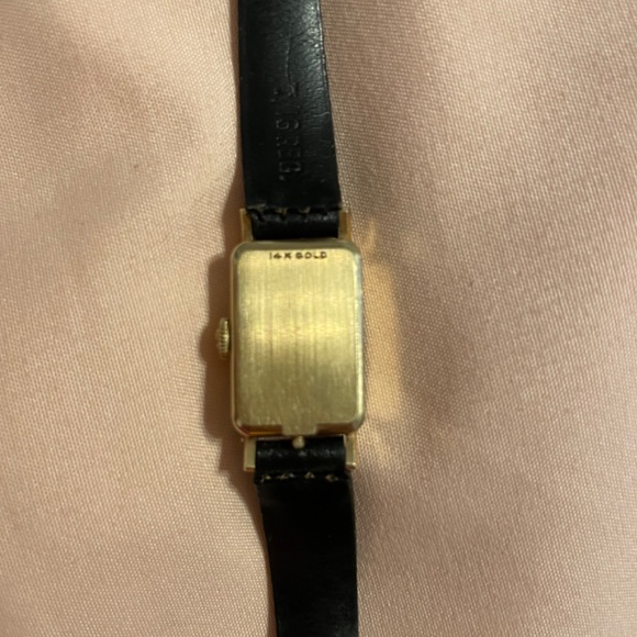 14kt vintage ladies omega watch